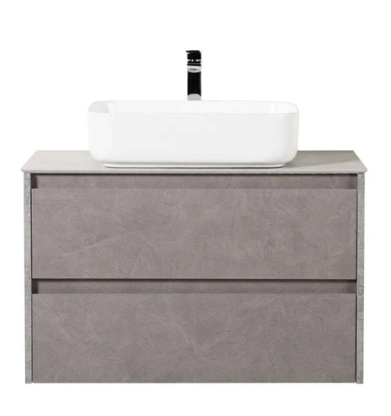 Тумба под раковину подвесная BelBagno Kraft 80 см cemento grigio