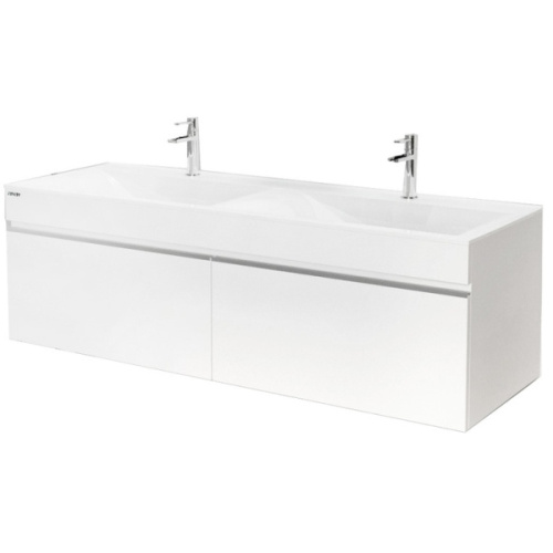 Тумба с раковиной подвесная Velvex Pulsus tpPUL.140-2 140 см с ящиками