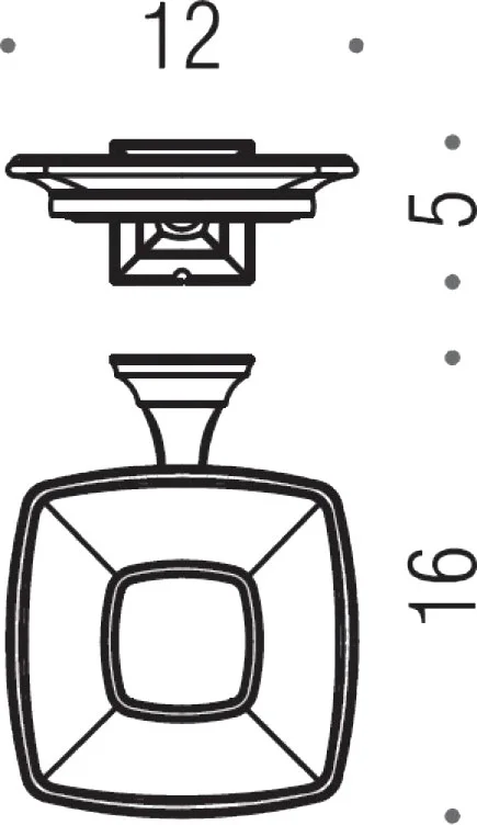 Мыльница Colombo Portofino хром, классические, ретро - фото 2