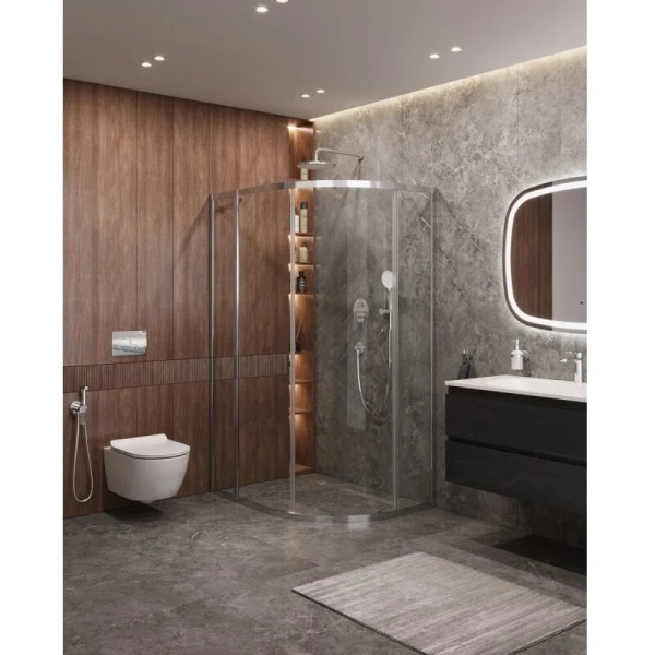 Душевой уголок Cezares Molveno 120х90 см прозрачное стекло - фото 3