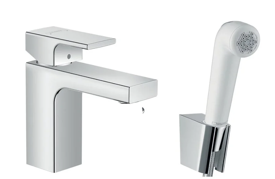 Смеситель с гигиеническим душем Hansgrohe Vernis Shape хром - фото 1