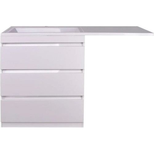 Тумба под раковину напольная Style Line Даллас 77 см белая, современная, hi-tech - фото 3