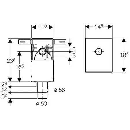 Сифон для раковины Geberit хром, современные, hi-tech - фото 3
