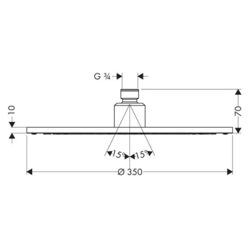 Верхний душ Hansgrohe Raindance 28420000 - фото 2