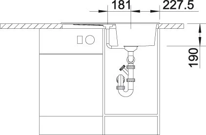 Мойка для кухни Blanco Zia 45S 78 см антрацит - фото 4