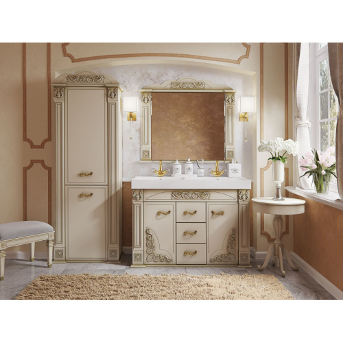 Шкаф-пенал, петли слева, Misty Барокко Л-Бар05060 index_4 - фото 9