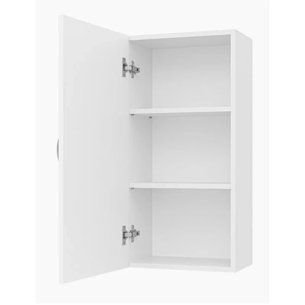 Шкаф-пенал подвесной Misty Лилия 40 см белый, современные, hi-tech - фото 4