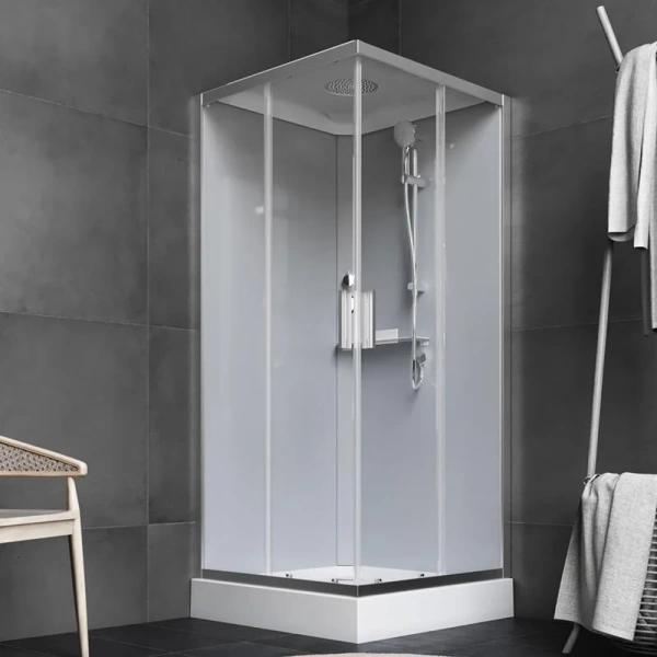 Душевая кабина Am.Pm Gem 90x90 см профиль матовый хром - фото 3