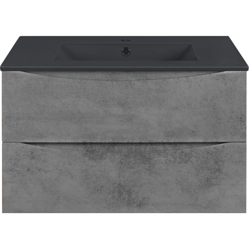 Тумба под раковину подвесная Vincea Mia 80,7 см Beton, комплект (набор) - фото 8