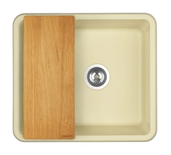 Мойка для кухни Акватон Беллис 57 см шампань, прямоугольной формы - фото 4