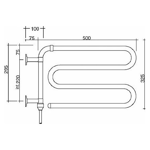 Полотенцесушитель электрический Margaroli Acrobaleno 610 - фото 4