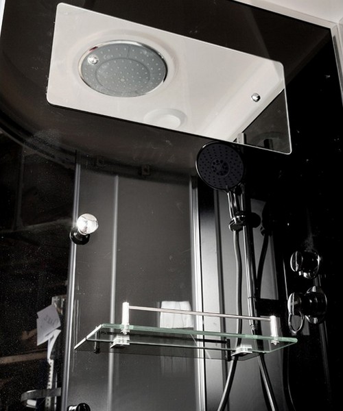 Душевая кабина Deto B 90х90 см с крышей, хромированный профиль - фото 9