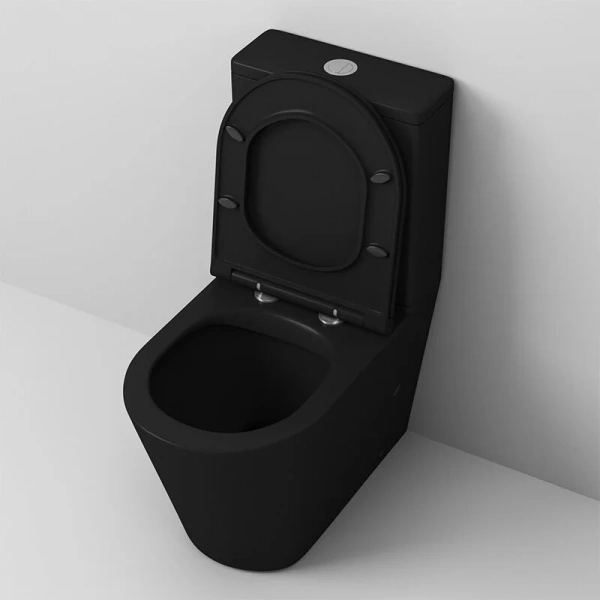 Унитаз компакт Grossman черный матовый, современные, hi-tech, круглые - фото 5