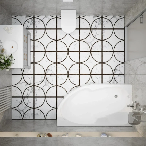 Ванна акриловая Diwo Сочи L/R 170 x 95 см, с каркасом, цвет белый, левая/правая, Щ0000055217/Щ0000055218/Щ0000055243, угловые, приставные, встраиваемые - фото 6