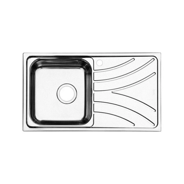 Мойка для кухни IDDIS Arro 78 см чаша справа полированная - фото 3