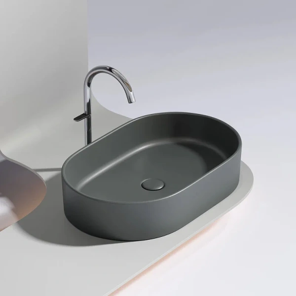 Раковина Ceramica Nova Element 60 см темный антрацит - фото 4