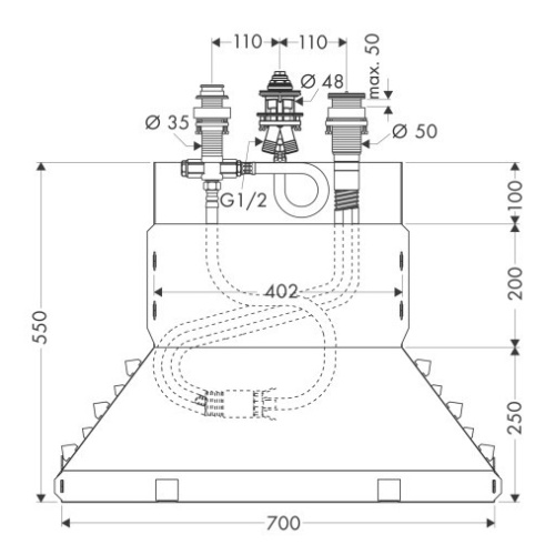 Смеситель для ванны Hansgrohe Metropol 74550000 - фото 3