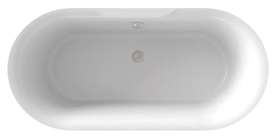 Ванна из искусственного камня Good Door Венеция 170 x 80 см, черный, ВА00005, овальные - фото 5