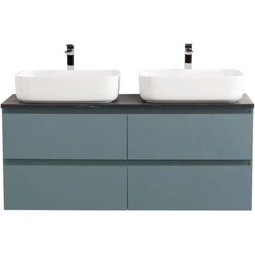Тумба под раковину подвесная BelBagno Kraft 120 см голубой матовый - фото 4