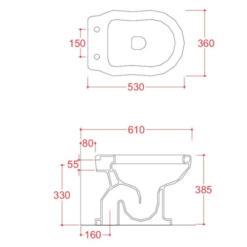 Унитаз напольный ArtCeram Hermitage HEV00 круглый - фото 3
