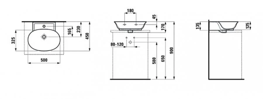 Раковина Laufen The New Classic 50 см белая - фото 2