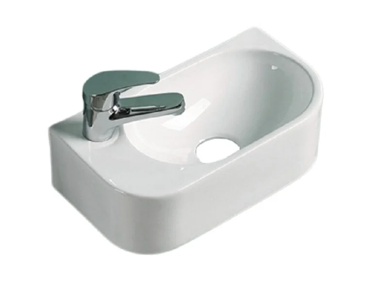 Раковина GID Suspendido N9274R 40 см правосторонняя белая - фото 4