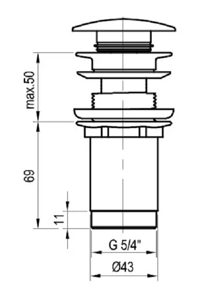 Донный клапан Ravak розовое золото, по запросу - фото 2
