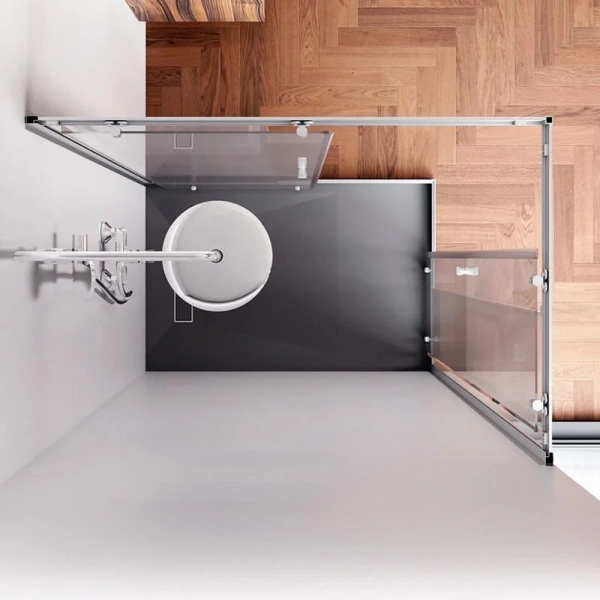 Душевой уголок Am.Pm Sunny 120x80 см хром матовый, 120х80 - фото 5