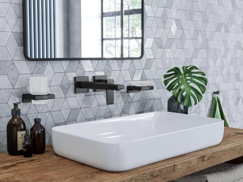 Смеситель для раковины Hansgrohe Metropol шлифованный черный хром, современные, hi-tech - фото 3