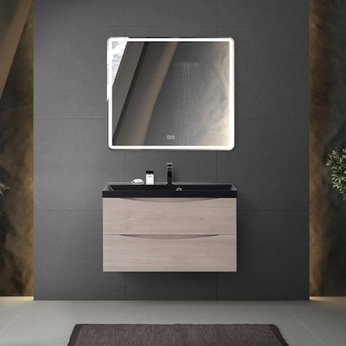 Тумба под раковину подвесная BelBagno Marino 80 см Rovere Grigio - фото 2