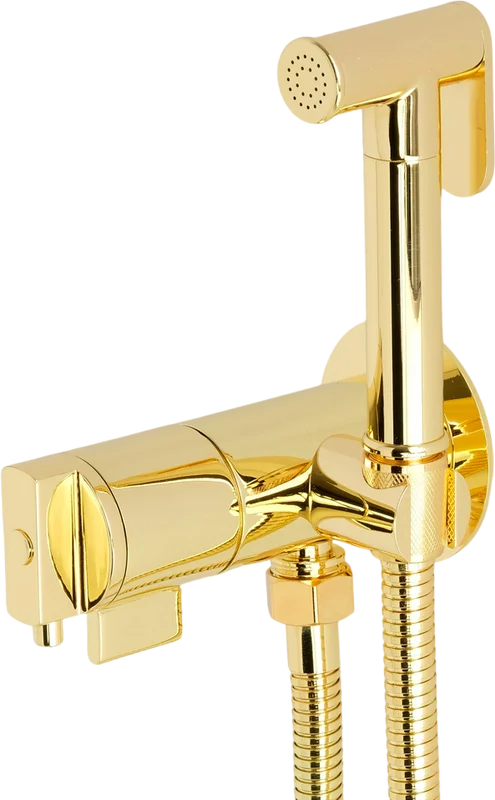Гигиенический душ со смесителем Migliore Fortis Gold золото - фото 1