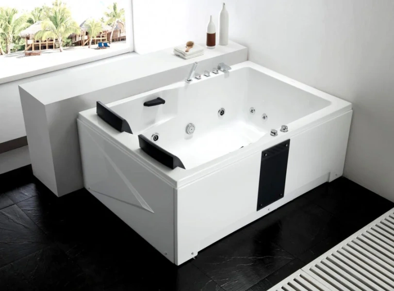 Ванна акриловая Gemy 181x121 см правосторонняя, прямоугольные - фото 4