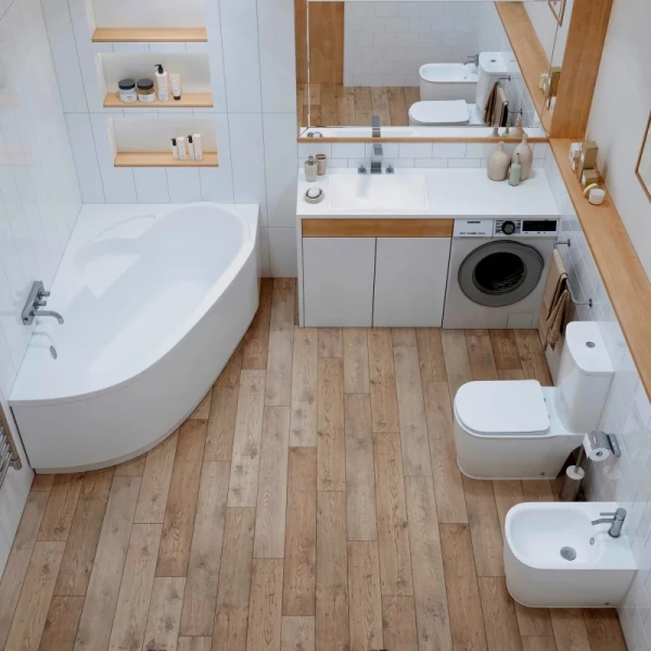 Ванна акриловая Lavinia Boho Bell Pro 140x95 см левая, без гидромассажа, маленькие, сидячие - фото 5