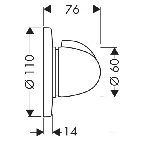 Переключатель потоков Hansgrohe Quattro хром - фото 2