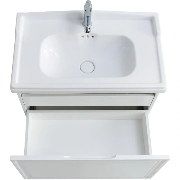 Тумба под раковину подвесная Cezares Giubileo 80 см bianco lucido, 80 см - фото 6