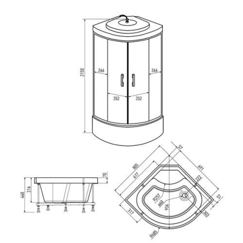Схема, со стеклянными задними стенками - фото 8