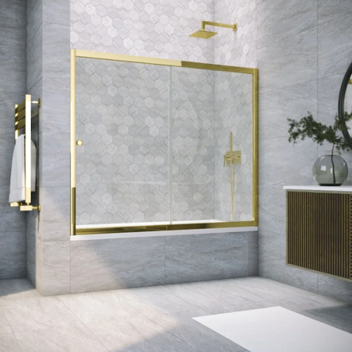 Душевая шторка на ванную Vegas-glass ZV 170, прозрачные, рифленые, матовые, узорчатые, тонированные - фото 6