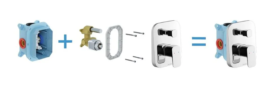 Смеситель для душа Ravak 10° Free TD F 065.00 для R-box X0701 - фото 1