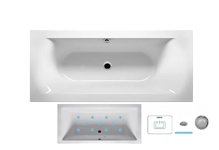 Ванна гидромассажная Riho Lima 160 x 70 см, AIR - фото 1