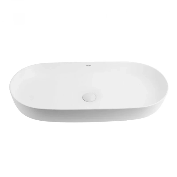 Раковина Abber Bequem 80 см белая матовая - фото 3