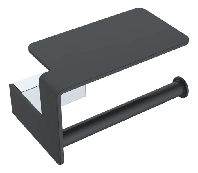 Бумагодержатель Boheme Q черный/хром - фото 1