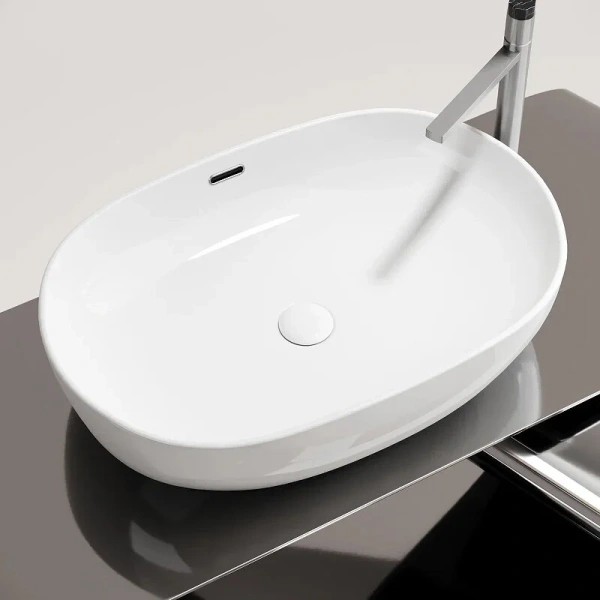 Раковина Ceramica Nova Element 61 см белая глянцевая - фото 4