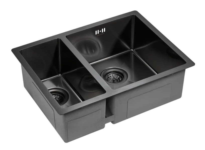 Мойка для кухни Paulmark Zusat 59 см вороненая сталь, левосторонняя, без крыла - фото 7
