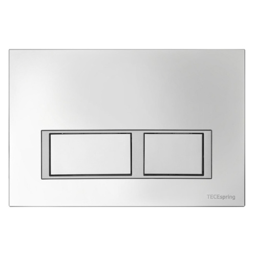 Клавиша смыва Tece TECEspring V хром глянец/хром матовый - фото 1