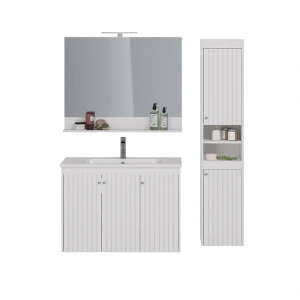 Зеркало с подсветкой Lemark Romance LM07R100Z 100 см кнопочный выключатель, полотно - фото 4