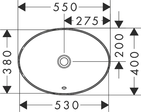 Раковина Hansgrohe Xuniva D 55 см белая - фото 2