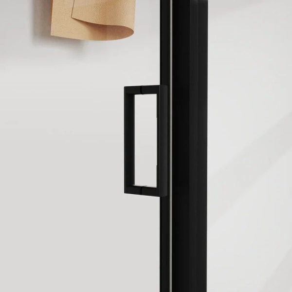 Душевой уголок Vincea City 120х90 см профиль черный, стекло прозрачное, современные, hi-tech - фото 3