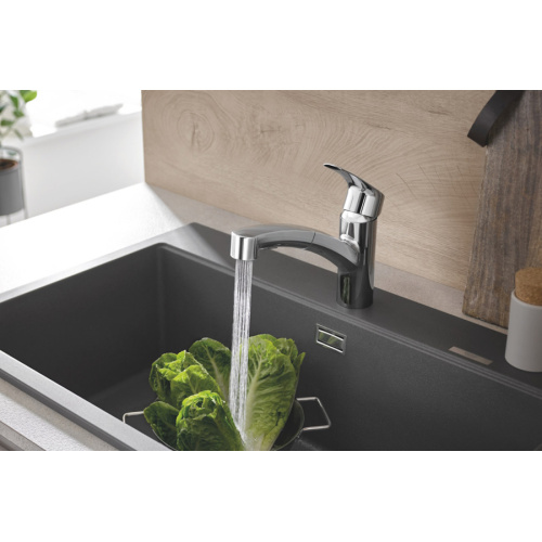 Смеситель для кухни Grohe Eurosmart с вытяжным душем, на мойку, на столешницу - фото 6