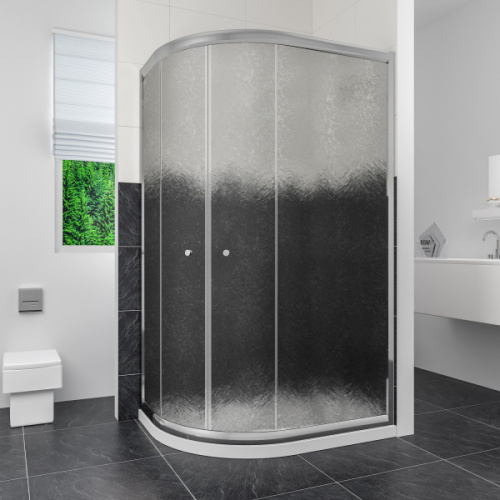 Душевой уголок RGW Classic CL-61 100х90 см стекло шиншилла - фото 1