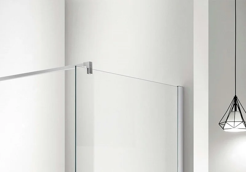Душевая перегородка Акватек 80 см профиль хром, недорогие, стеклянные - фото 5
